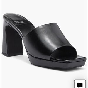 Jeffrey Campbell Women's Black Heeled Mules